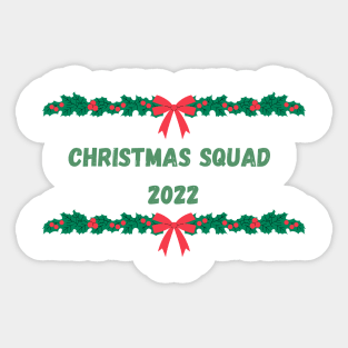 Matching Christmas Squad 2022 Sticker